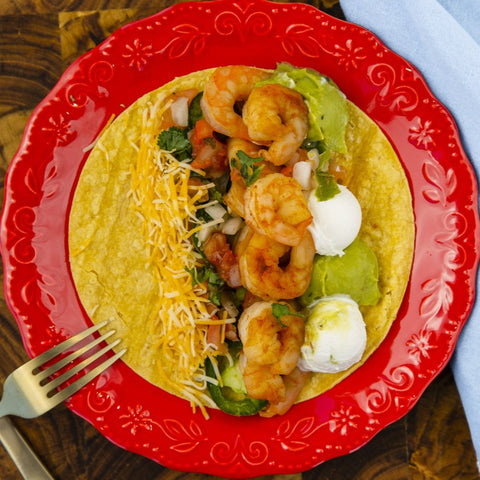 Firecracker Shrimp Fajitas