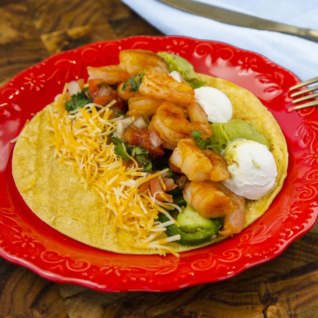 Firecracker Shrimp Fajitas